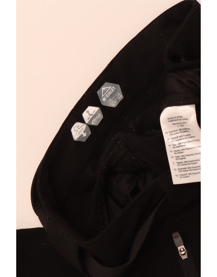 MCKINLEY Pantalon droit décontracté pour femme UK 14 Large W32 L31 Noir