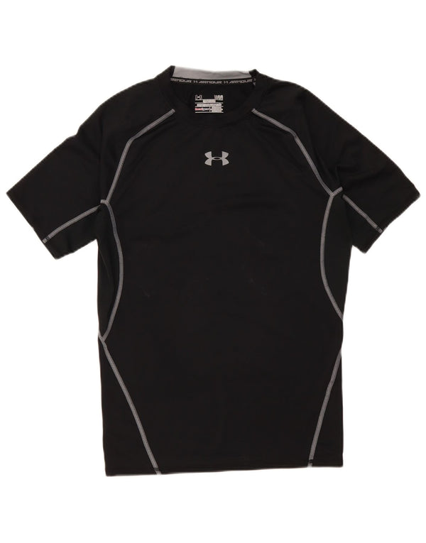 Under Armour Mens Heat Gear Graphic T-Shirt Top Large Black