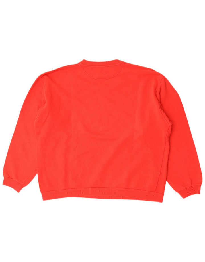 Trussardi Jeans Pull Graphique Sweat-Shirt Rouge Moyen Coton Homme