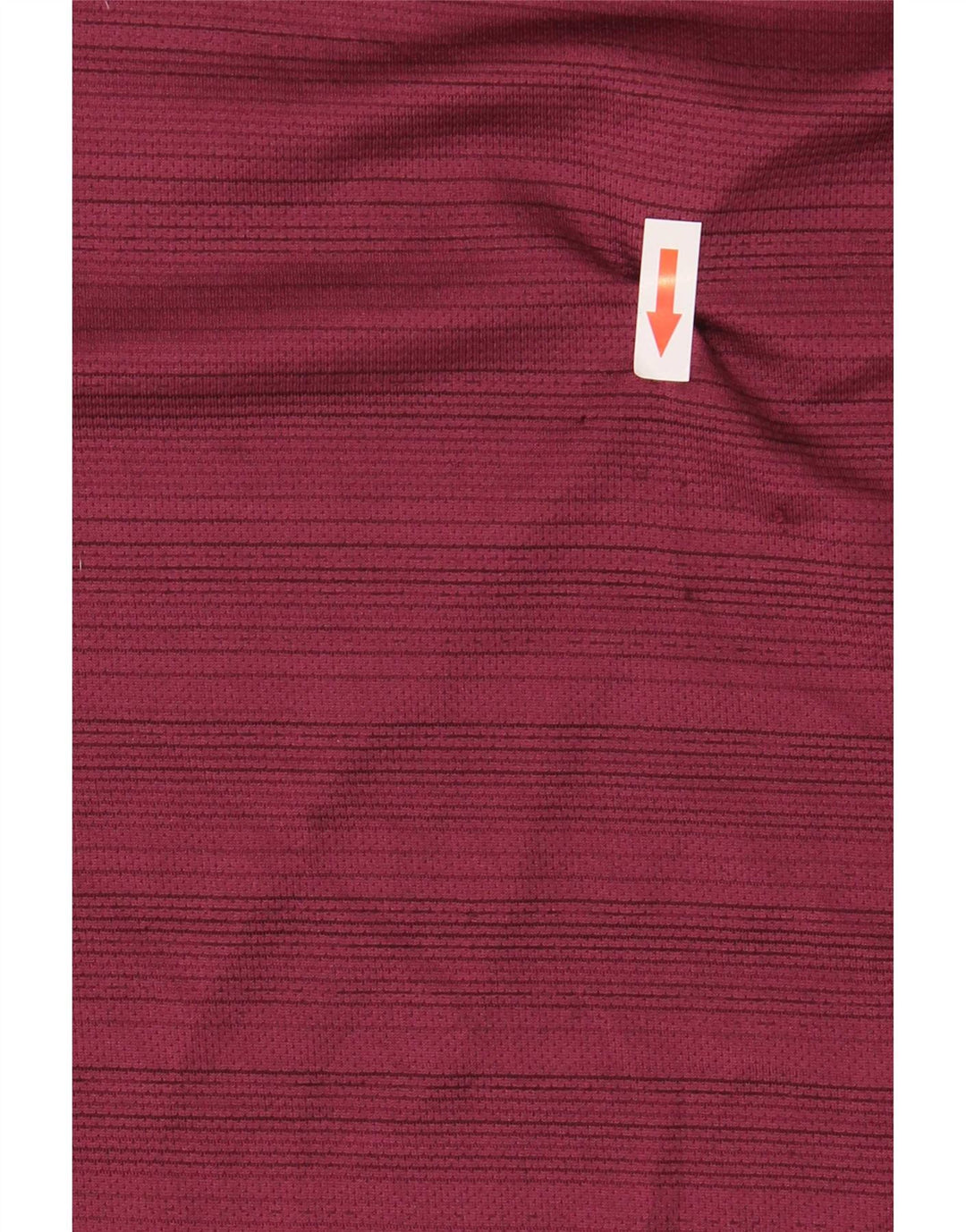 Nike Hommes Dri Fit T-Shirt Haut Large Bordeaux Rayé Polyester