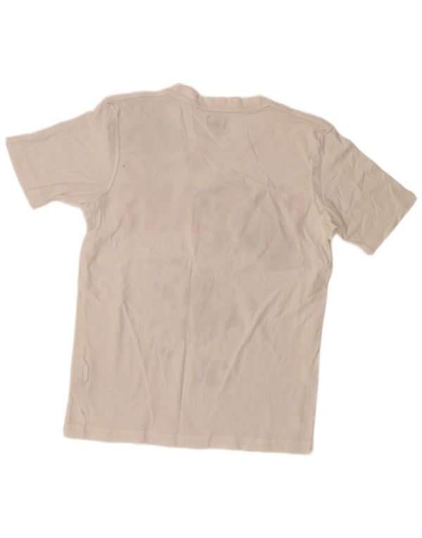 Calvin Klein Jeans T-Shirt Graphique Homme Blanc Moyen Coton