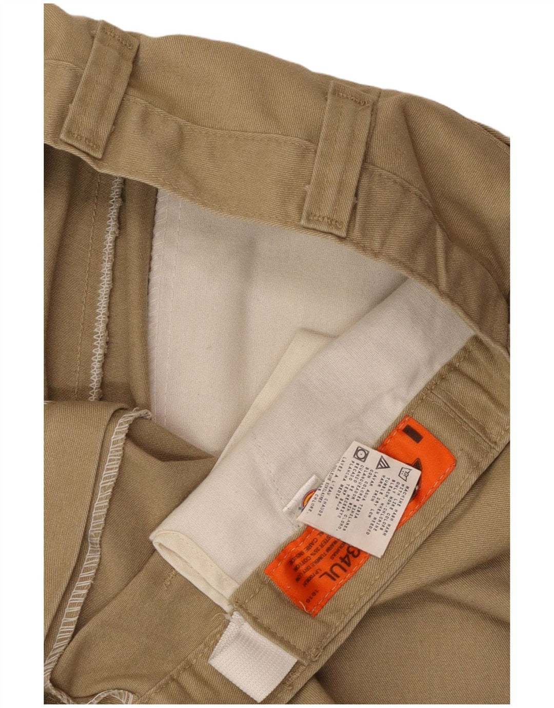 Dickies Pantalon Cargo Droit Homme W34 L26 Beige Polyester