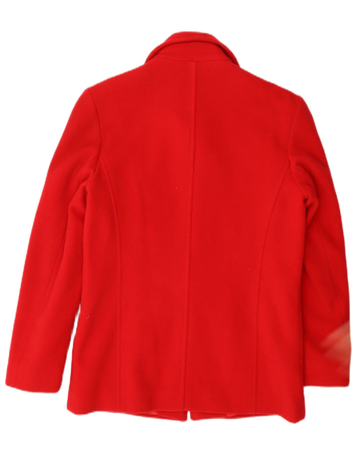 Kesta London Veste blazer zippée pour femme UK 10 Petite laine rouge