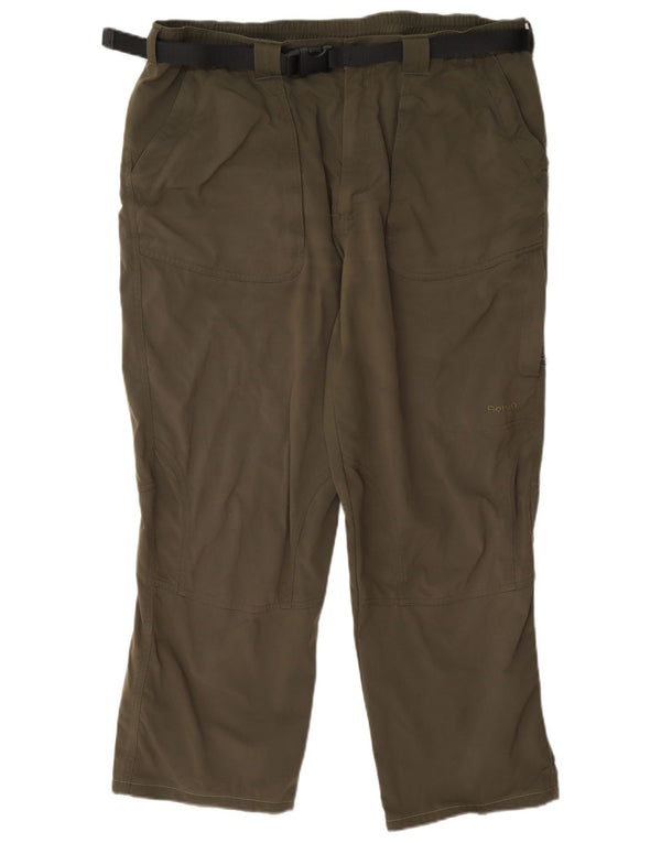 Rohan Pantalon cargo régulier pour homme Large W35 L27 Kaki Polyamide