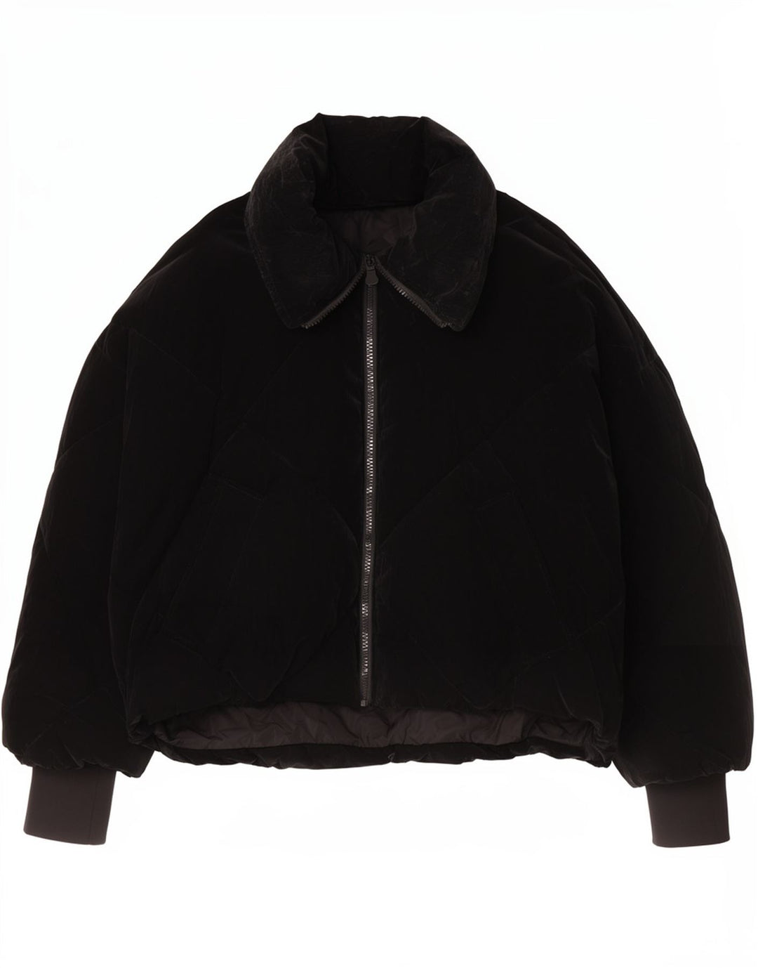 Zara Veste matelassée surdimensionnée pour femme UK 10 Small Noir Polyuréthane