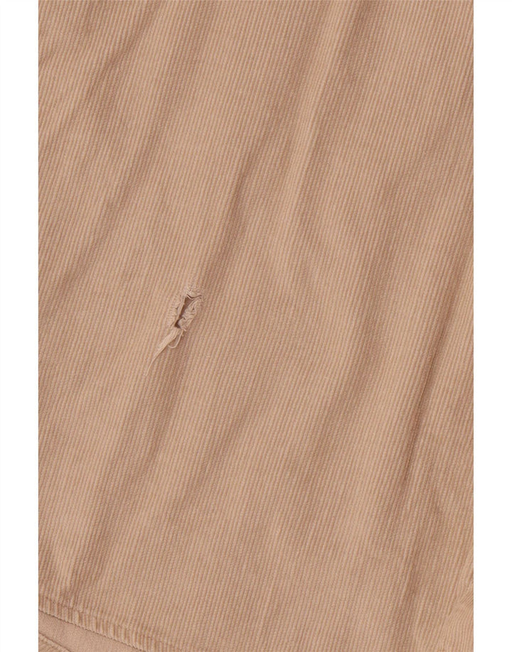 COTTON CLUB Chemise Velours Côtelé Homme Large Beige Coton