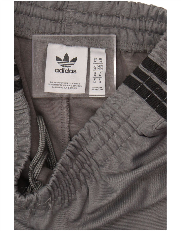 ADIDAS Womens Tracksuit Trousers Joggers UK 12 Medium  Grey Polyester