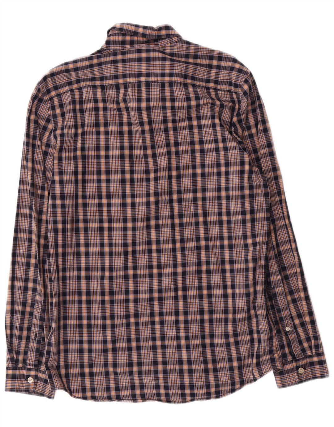 Jack Wills Chemise classique pour homme en coton à carreaux bleu moyen