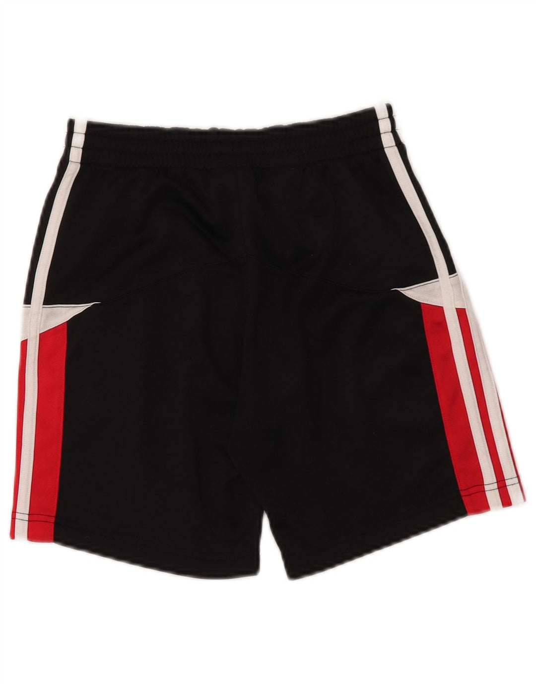 ADIDAS Boys Sport Shorts 9-10 Years Black Colourblock Polyester
