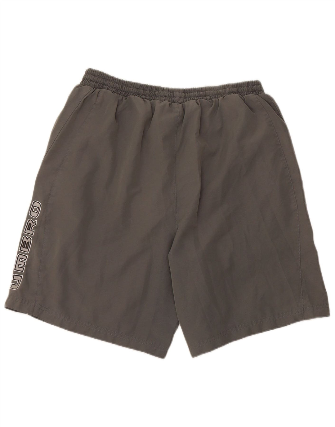 Umbro Short de Sport Homme Large Gris Polyester