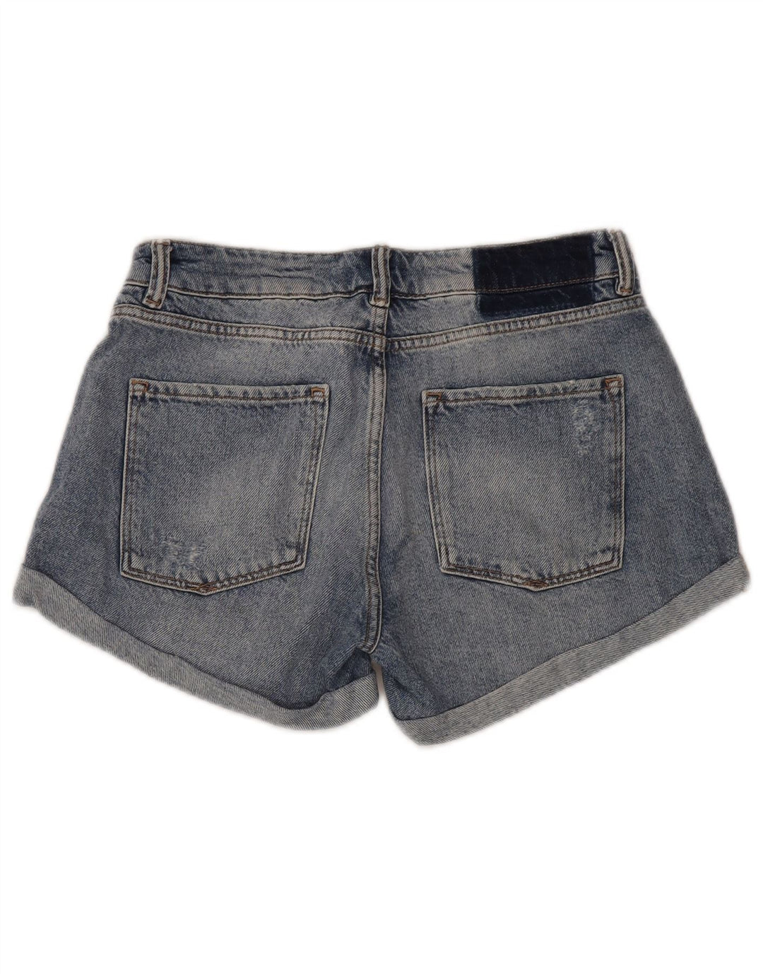 All Saints Short En Jean Déchiré W30 Coton Bleu Moyen Femme