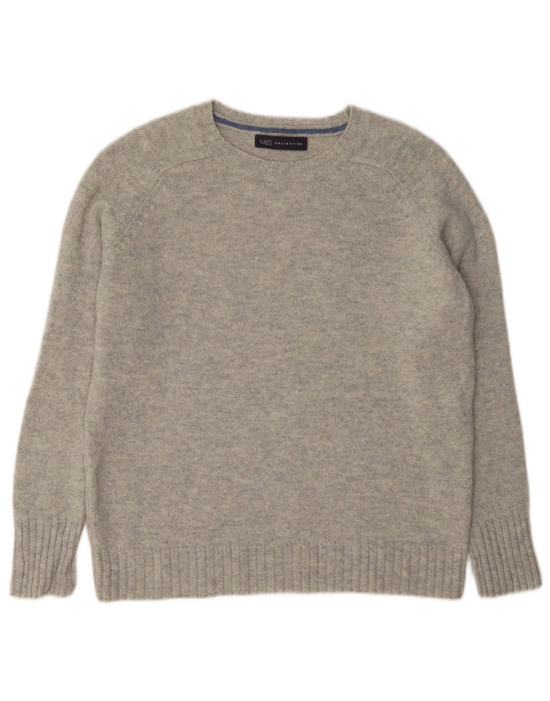 Marks & Spencer Pull col bateau pour femme UK 12 Bleu moyen moucheté