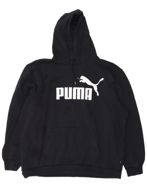 Puma Sweat à capuche graphique pour homme 2XL Noir Coton Sports