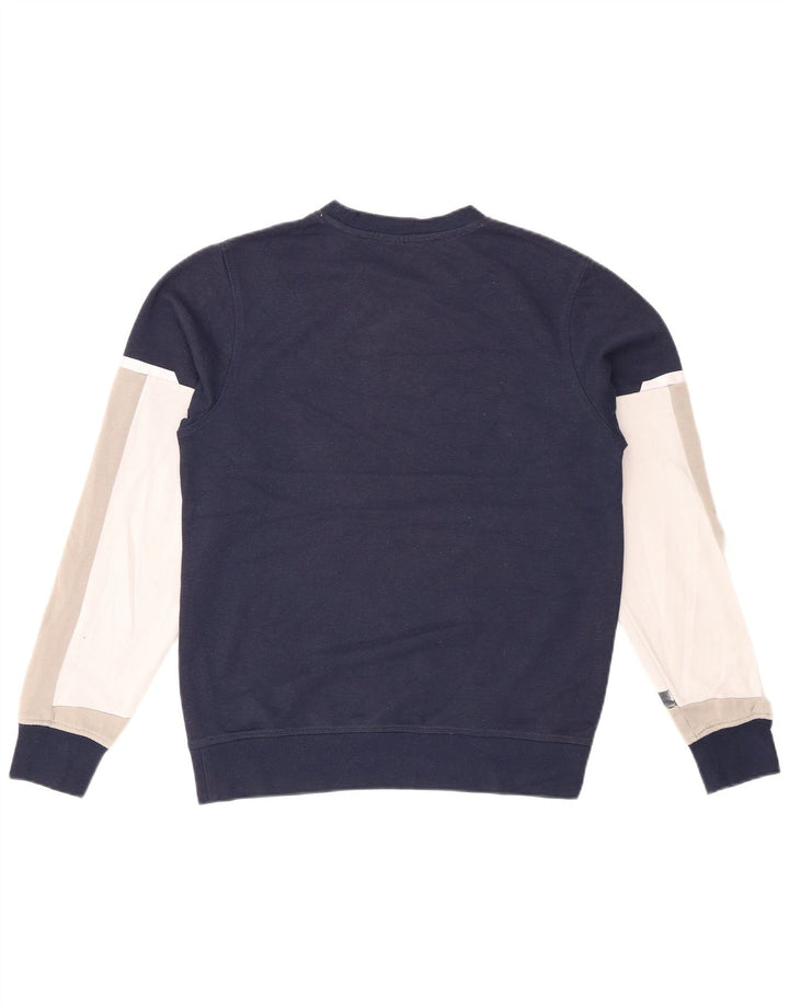 JACK & JONES Sweat-Shirt Homme Petit Bleu Marine Colorblock Coton