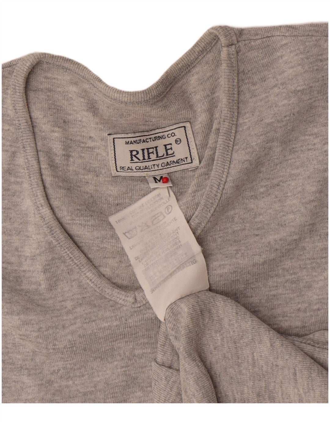 Rifle Débardeur Femme UK 14 Coton Chiné Gris Moyen