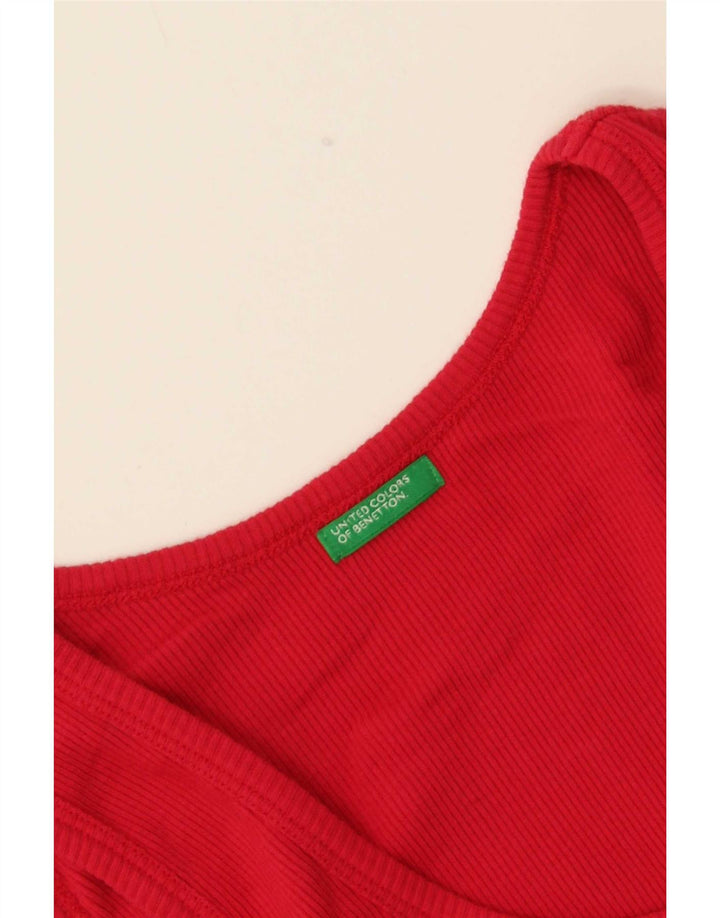 Benetton Débardeur Femme UK 8 Small Rouge