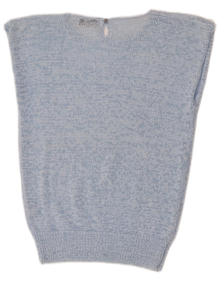 J.J. Browne Débardeur Femme EU 42 Grand Bleu Moucheté Polyester