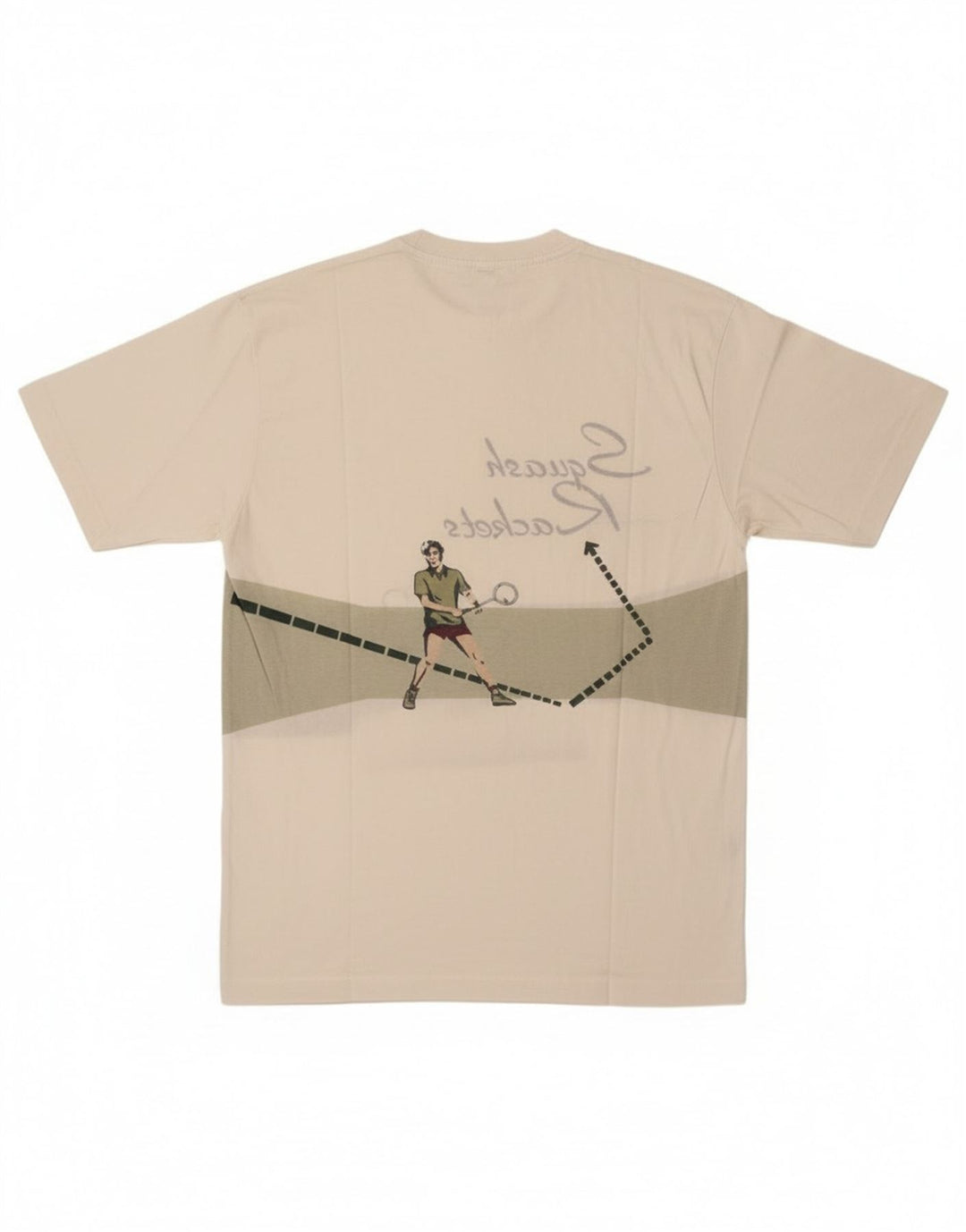 Cacharel Homme T-Shirt Graphique Haut Large Blanc