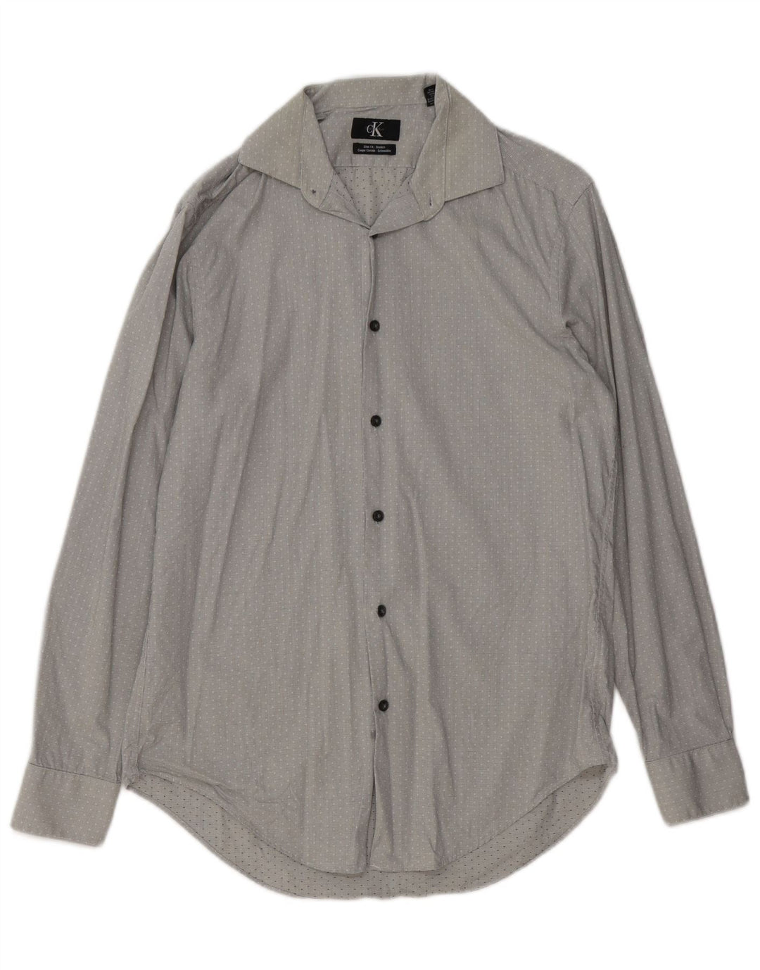 CALVIN KLEIN Chemise slim fit homme taille 15 coton tacheté gris moyen