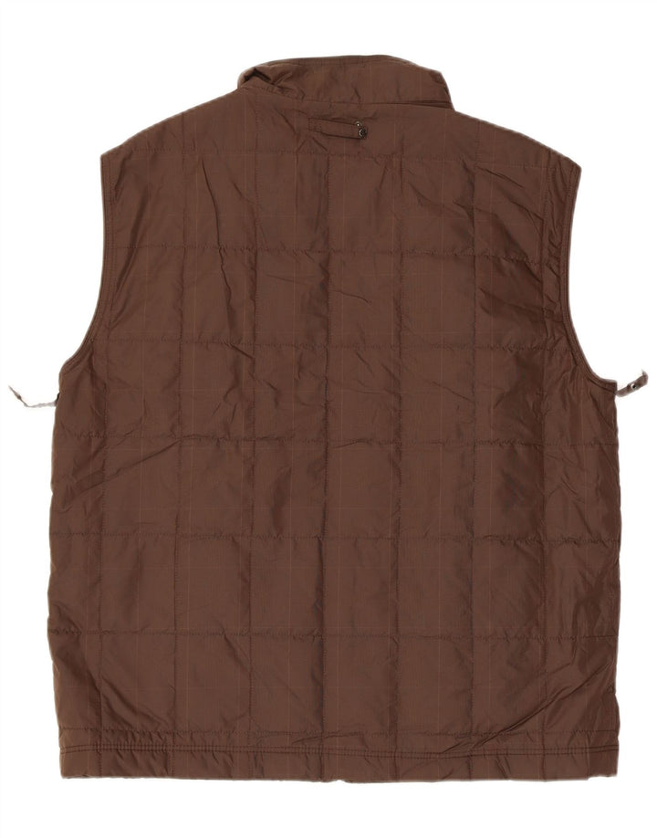 MASSIMO DUTTI Gilet rembourré pour homme UK 40 Large Marron