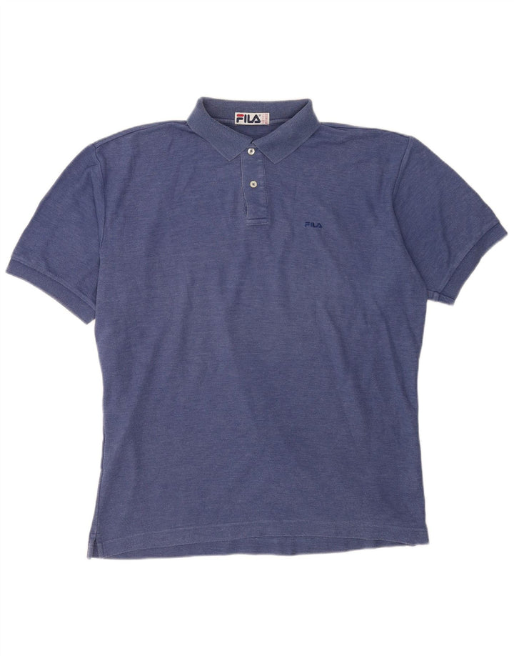 Fila Polo Homme IT 52 Large Bleu Coton