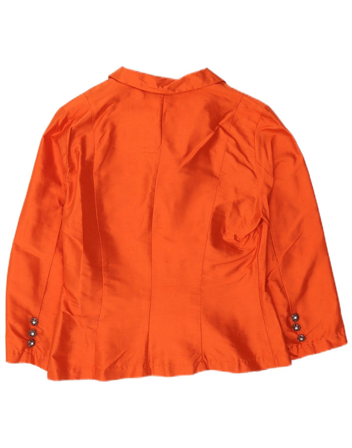 Marella Chemisier à manches 3/4 pour femme IT 46 Large Orange