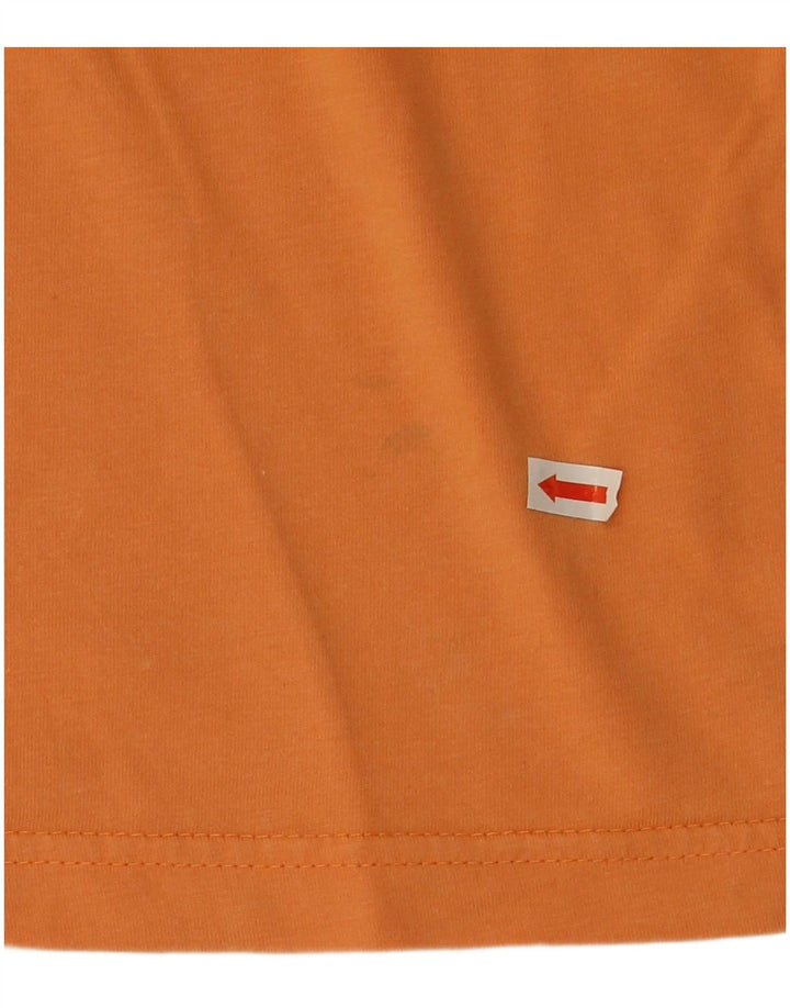 Izod T-Shirt Homme Haut Large Orange Coton