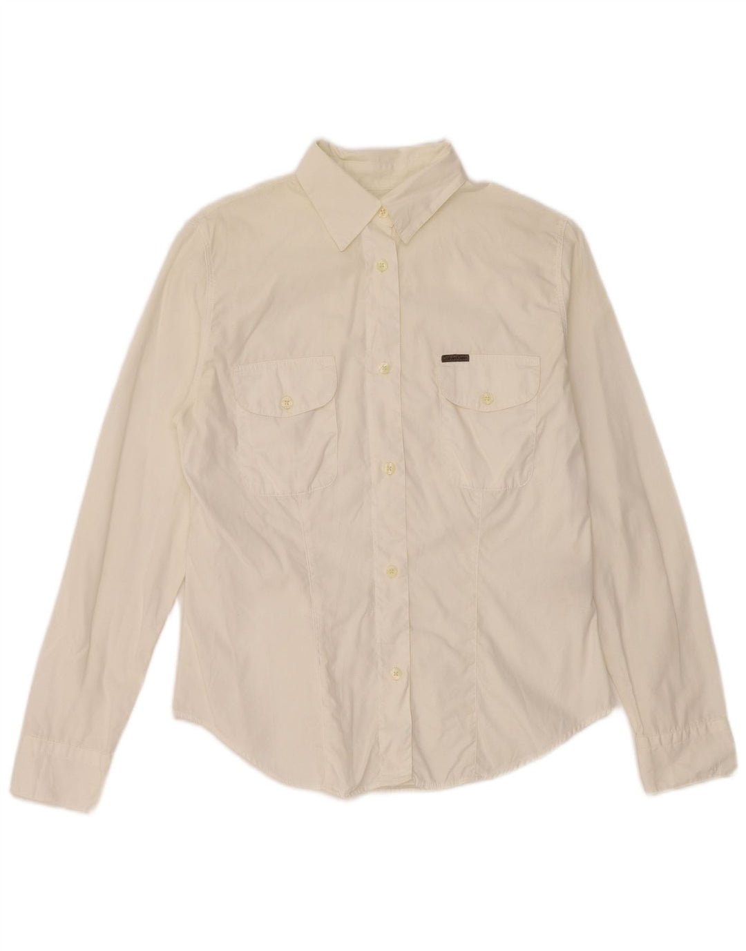 Calvin Klein Chemise Femme Petit Blanc Cassé Coton