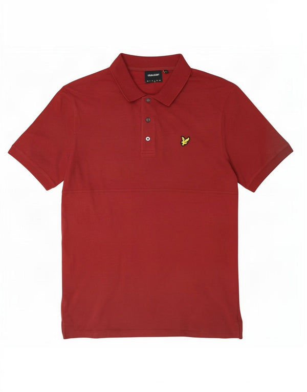 Lyle & Scott Polo Homme Large Bordeaux Coton