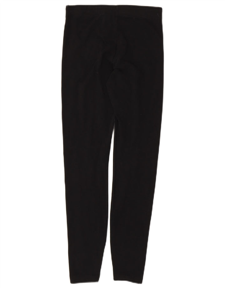 NIKE Leggings graphiques pour femmes UK 6 XS coton noir