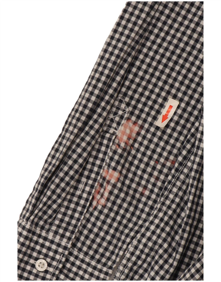 Timberland Chemise Regular Fit Homme Grand Coton Vichy Bleu Marine