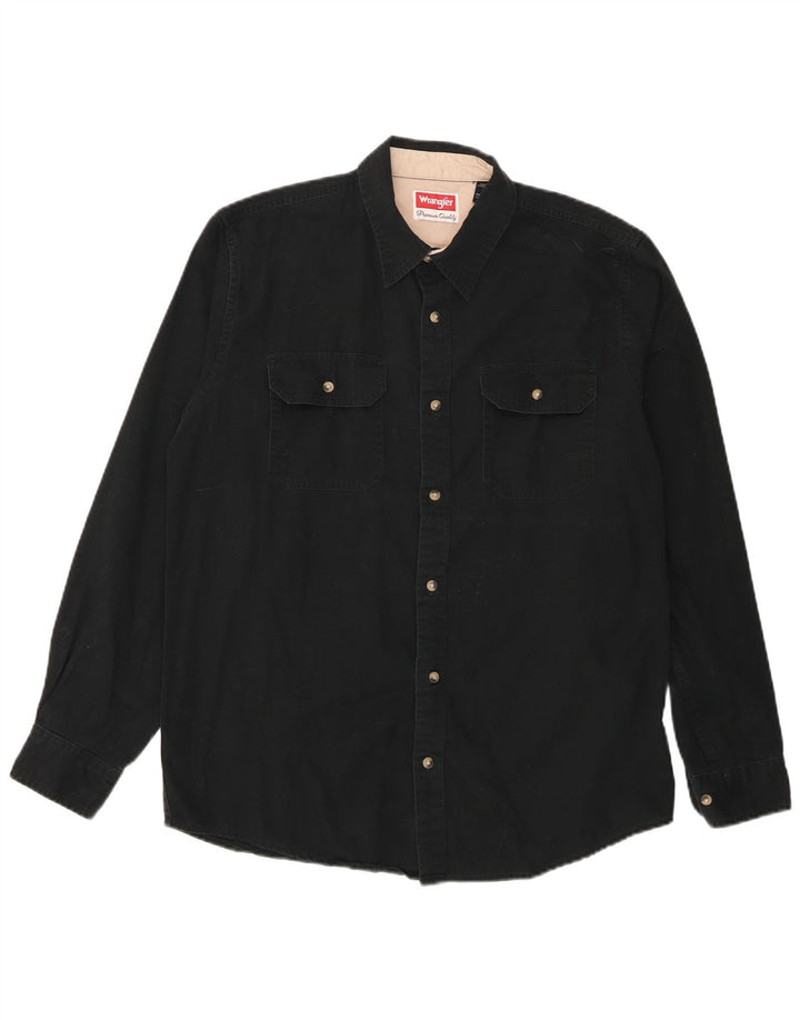 Wrangler Chemise Homme Moyen Noir Coton