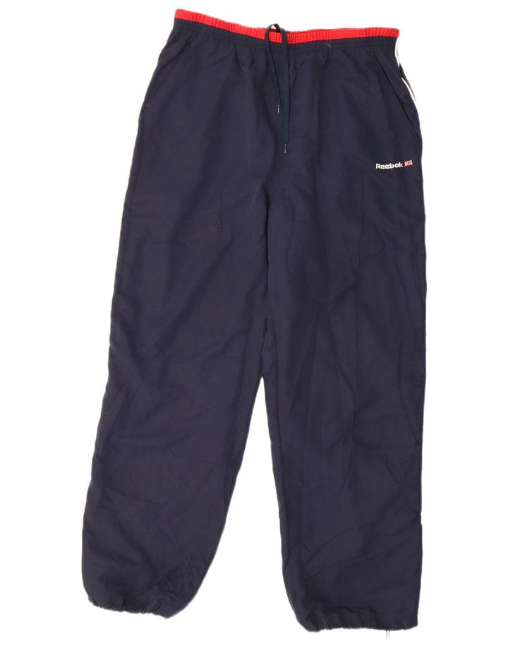 Reebok Pantalon de Survêtement Joggers Homme Bleu Marine Moyen Colourblock