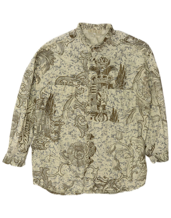 Chemise Homme Vintage Grand Coton Paisley Vert