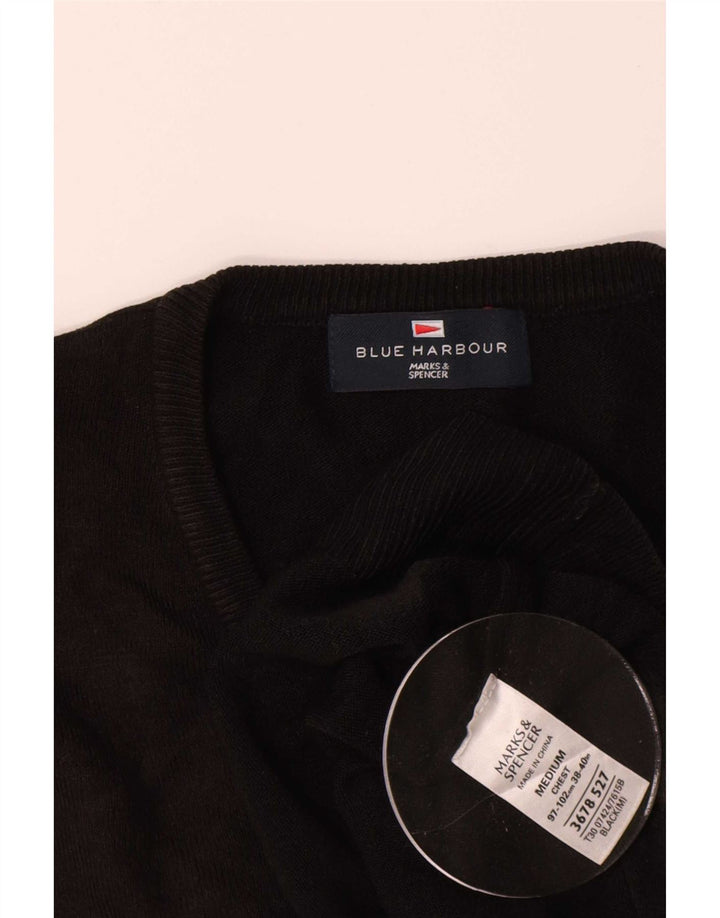 Marks & Spencer Pull Blue Harbor Col V Homme Noir Moyen