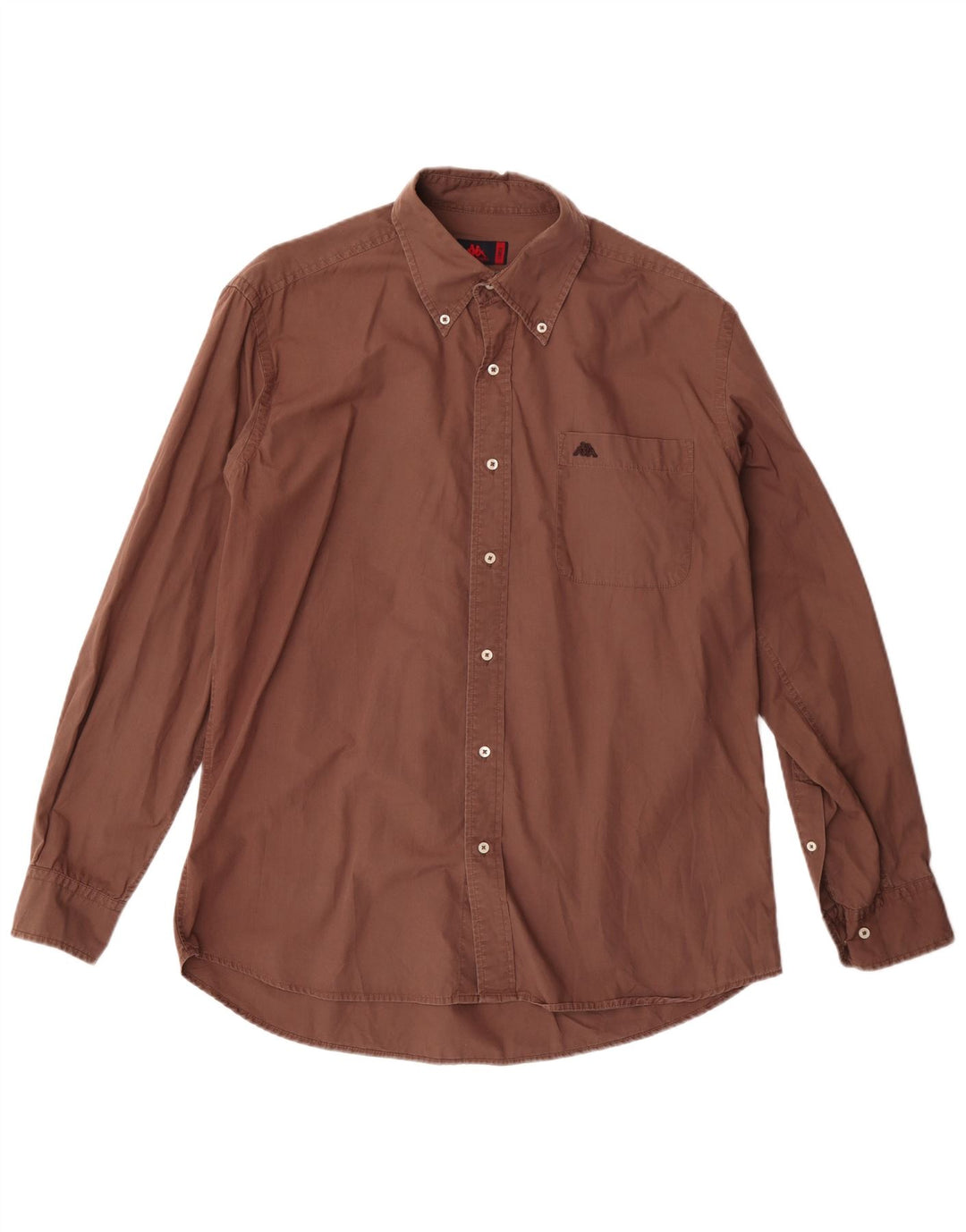 Kappa Chemise Homme Large Marron Coton