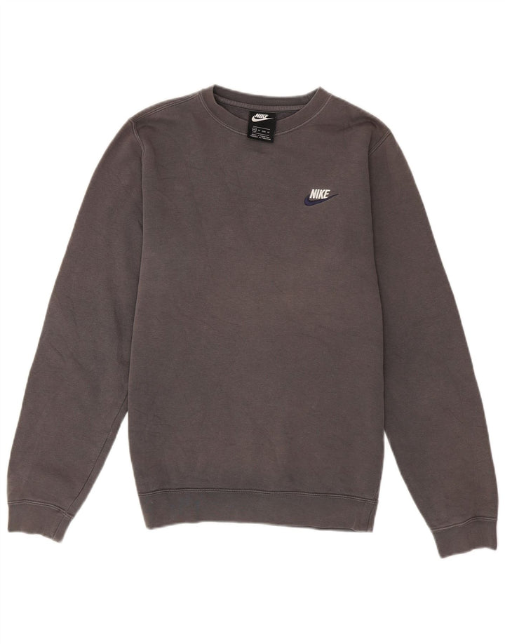 Nike Mens Sweatshirt Jumper XS Gris Coton