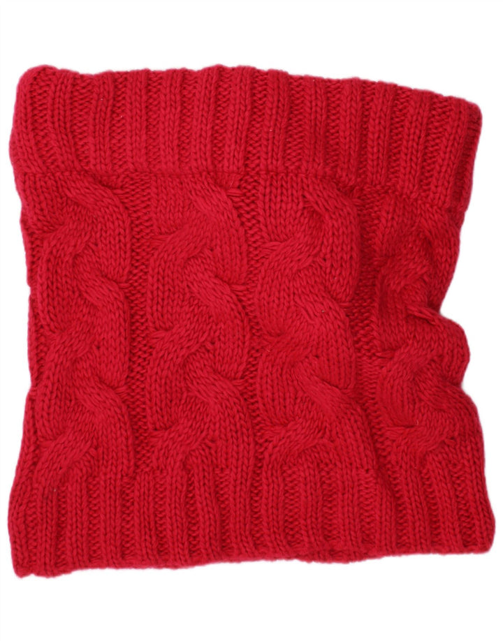 Superdry Femme Knit Snood Écharpe Taille Unique Rose Acrylique Hiver