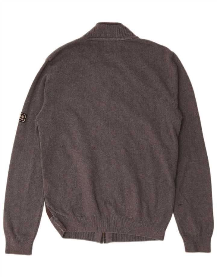 Barbour Cardigan Homme Pull Gris Moyen Coton