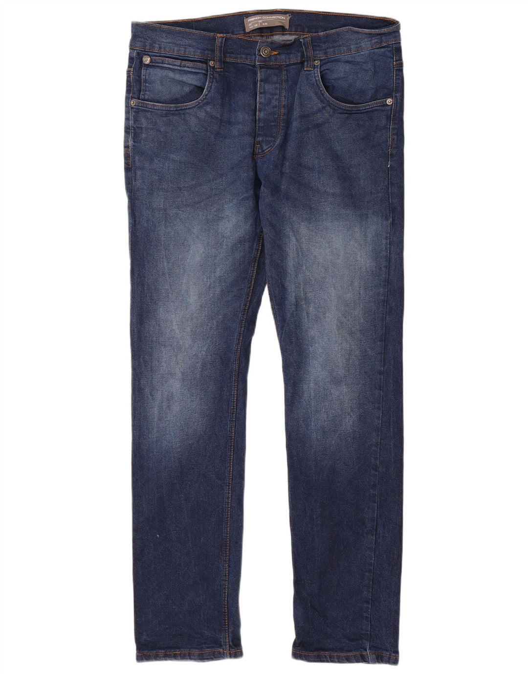 FRENCH CONNECTION Jean Slim Homme W36 L32 Bleu Coton