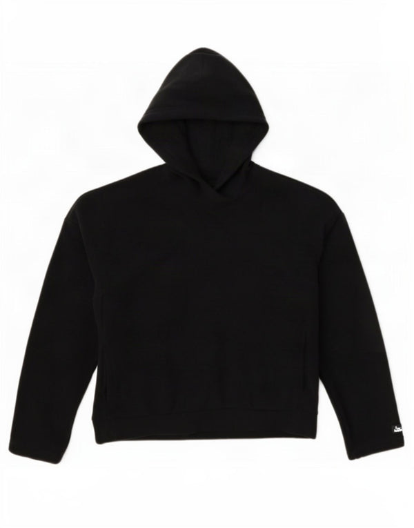 Nike Pull à capuche surdimensionné en polaire pour femme UK 10 Petit Noir Polyester