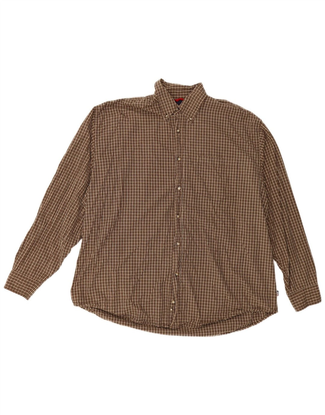Wrangler Chemise Homme XL Marron Carreaux Coton