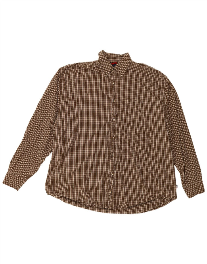 Wrangler Chemise Homme XL Marron Carreaux Coton