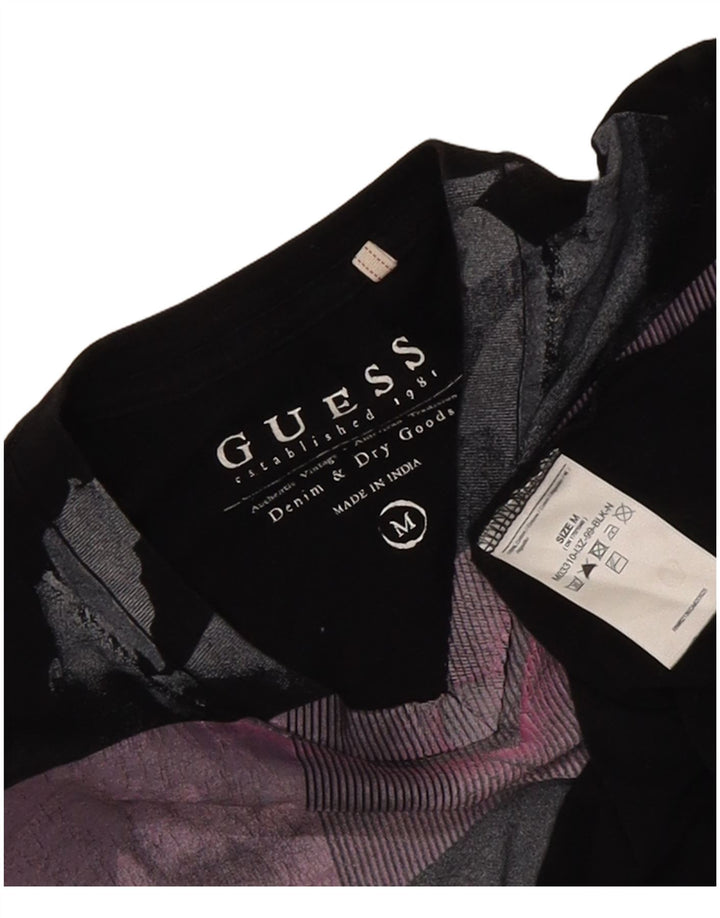 Guess T-Shirt Graphique Homme Noir Moyen Coton