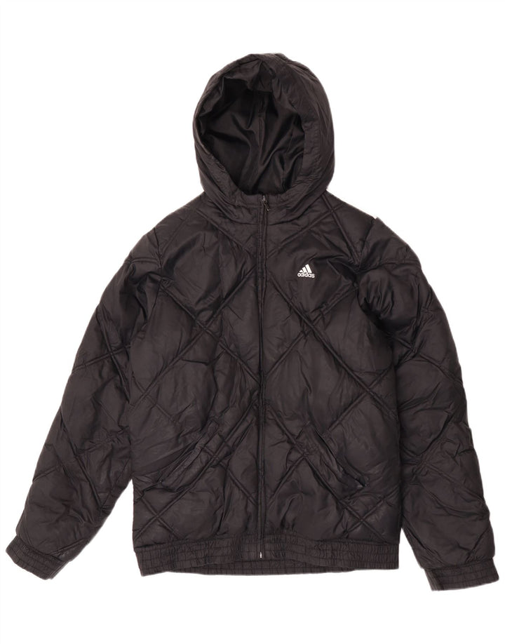 Adidas Veste matelassée à capuche garçon 15-16 ans Nylon noir