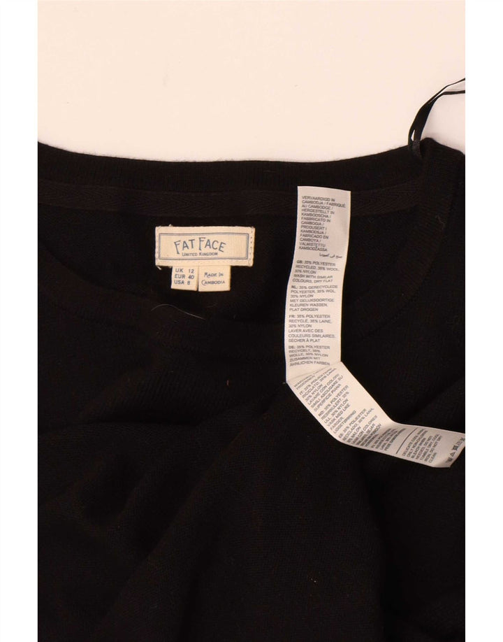 Fat Face Pull col bateau pour femme UK 12 Medium Noir Polyester