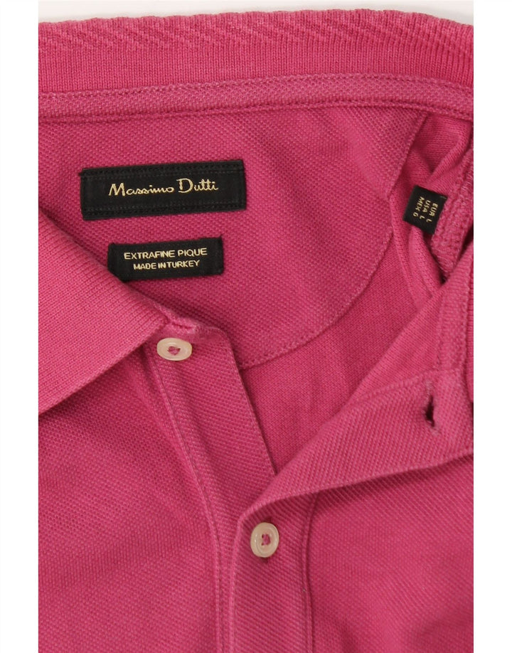 Massimo Dutti Polo Homme Grand Rose
