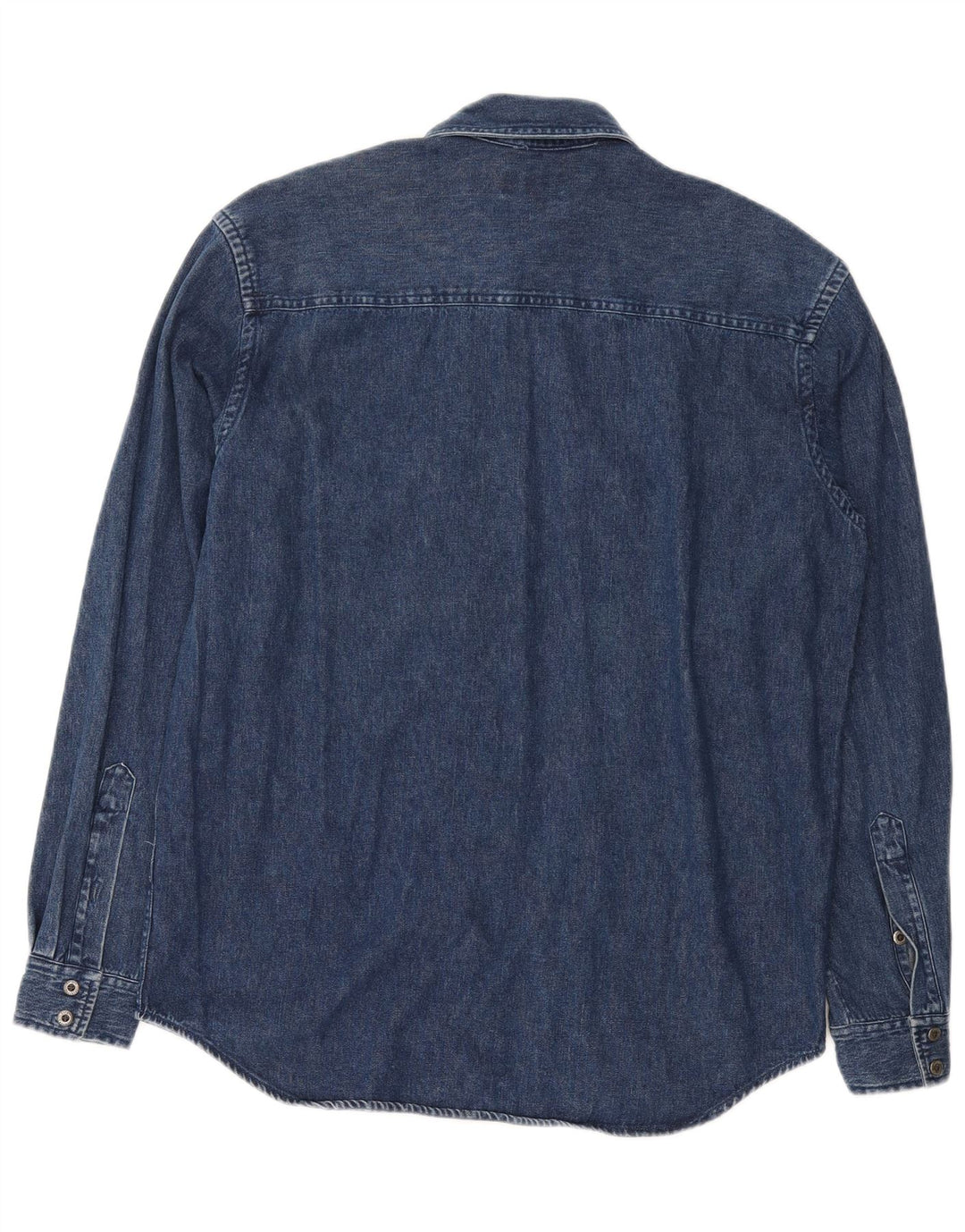 Sergio Tacchini Chemise En Jean Bleu Marine Moyen Coton