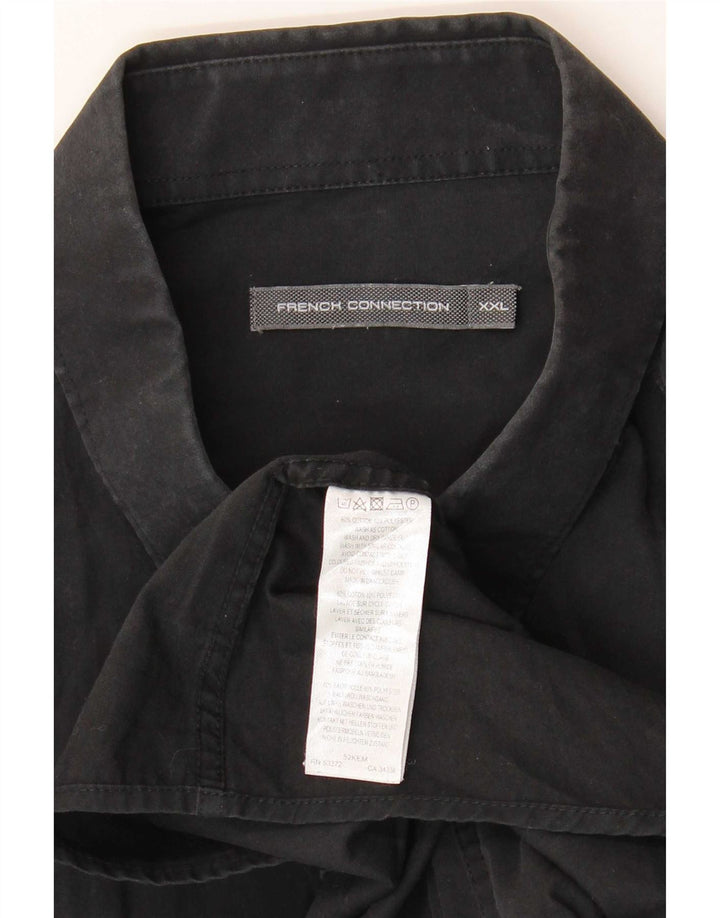 French Connection Chemise Homme 2XL Noir Coton