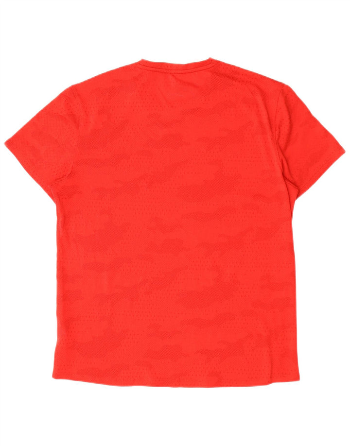 Reebok T-Shirt Homme Rouge Moyen Camouflage Polyester
